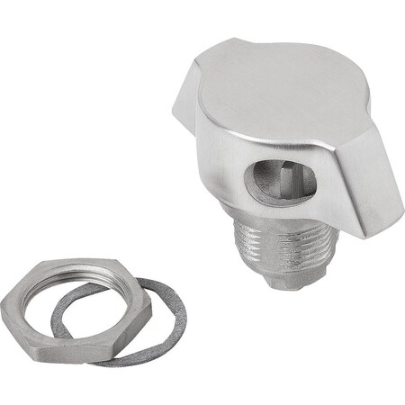 Kipp Quarter-Turn Lock, H=18, Stainless Steel 1.4401 K1358.18